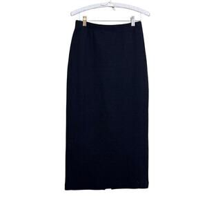 Enza Costa textured jacquard maxi skirt, small, NWT, minimalist, effortless